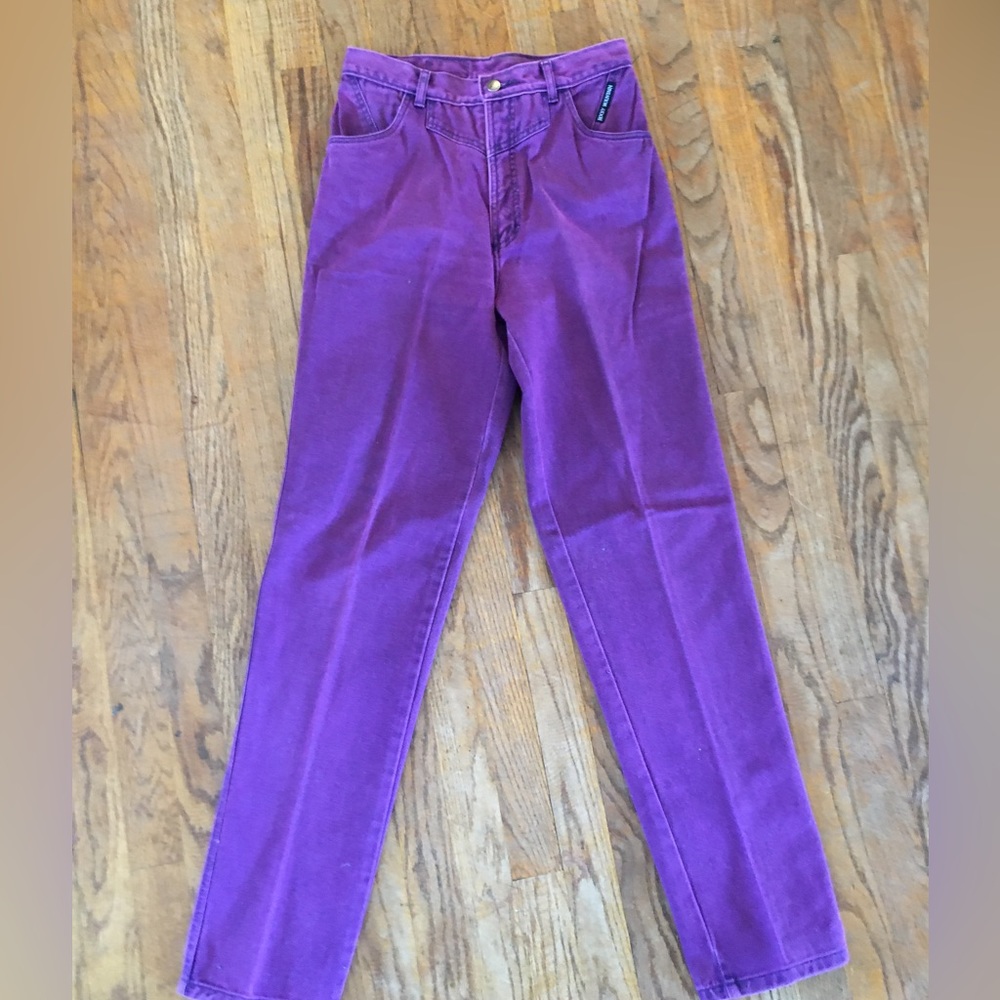 Womens Purple high rise Rockies jeans.